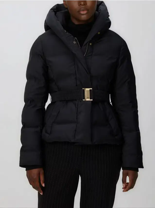 Giacca con cintura - nero