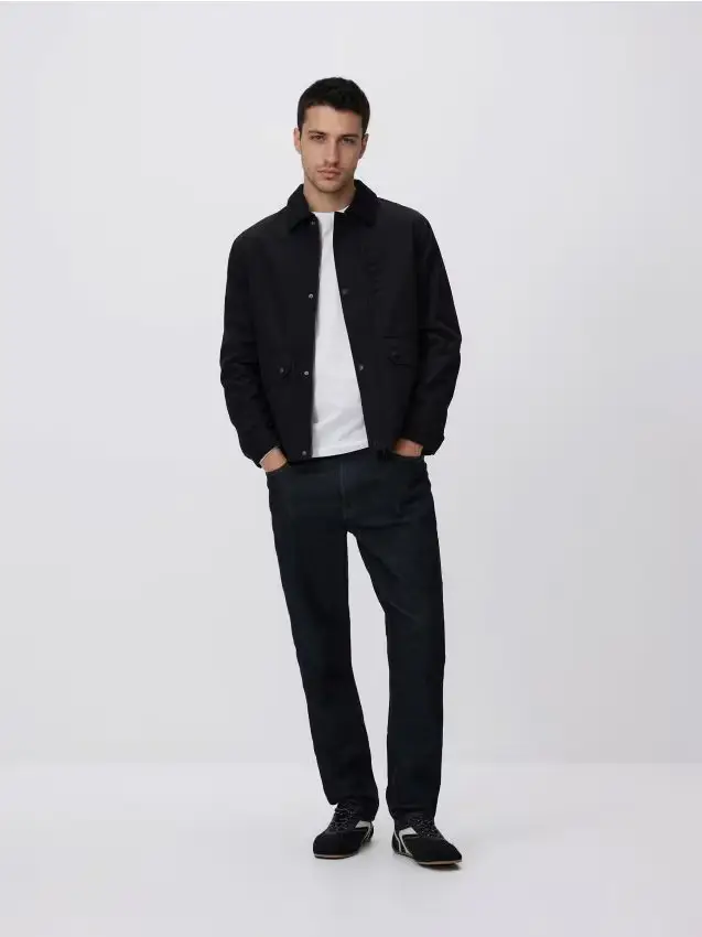 Giacca con colletto - nero