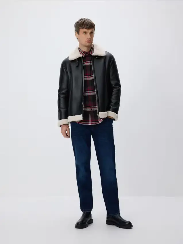 Giacca con colletto - nero