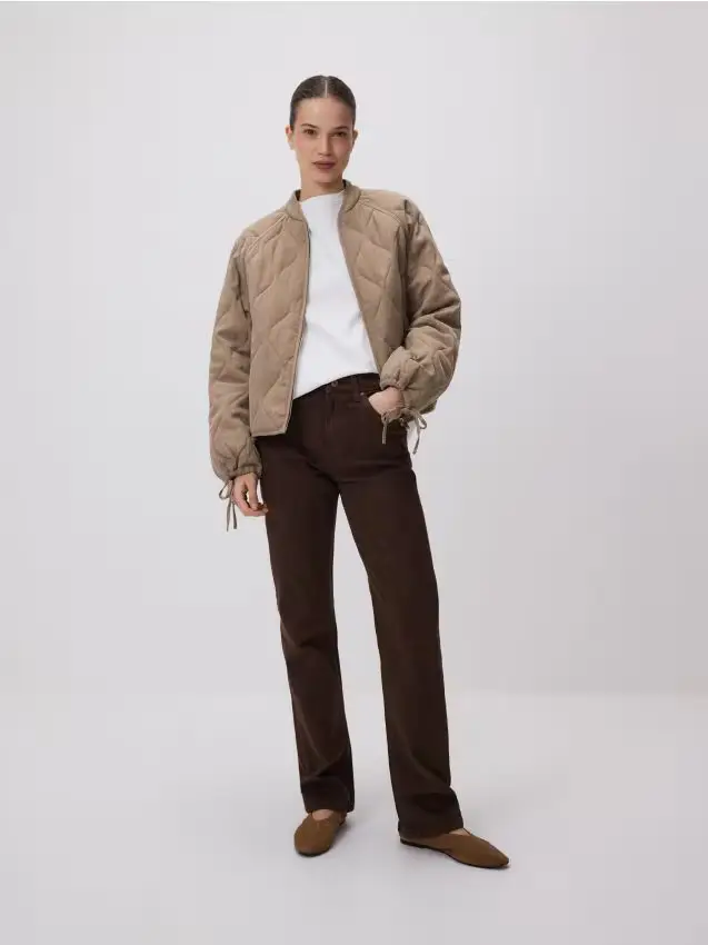 Giacca con lacci decorativi - beige