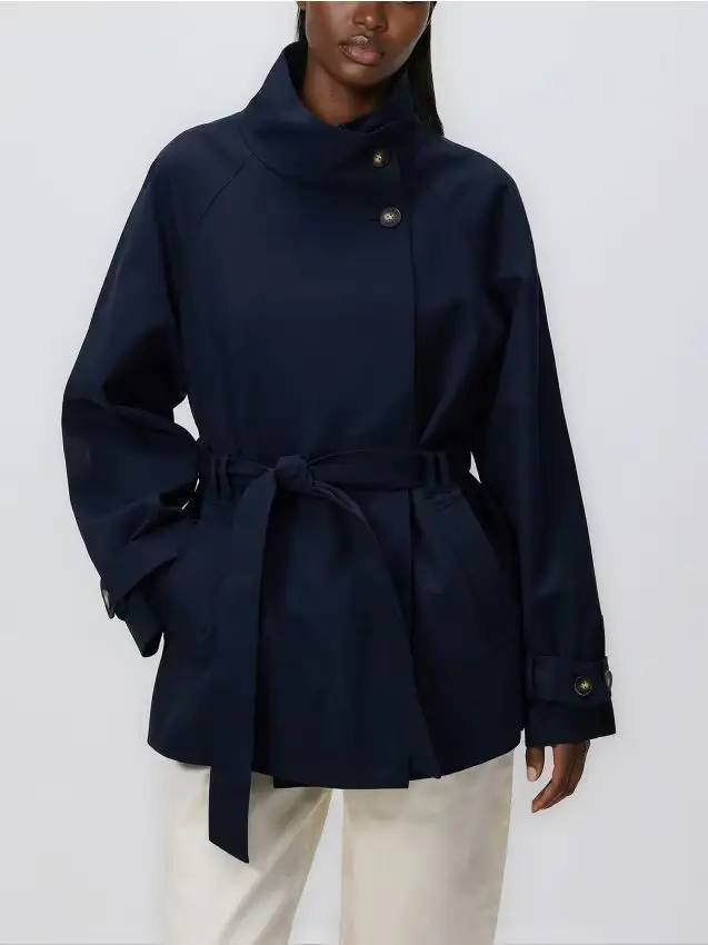 Giacca con lyocell - blu scuro