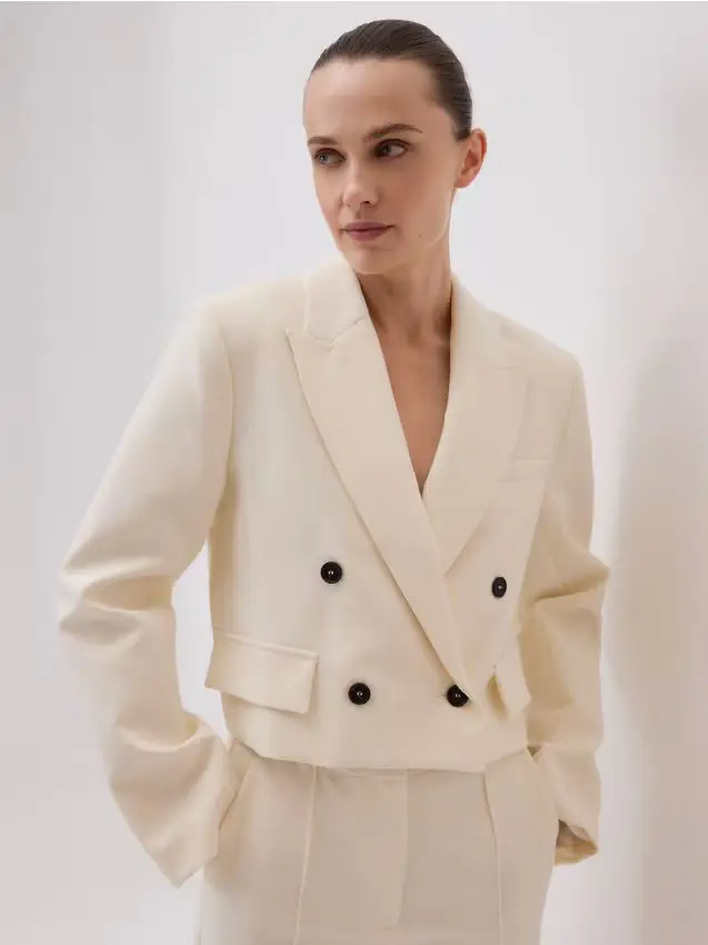 Giacca corta - panna