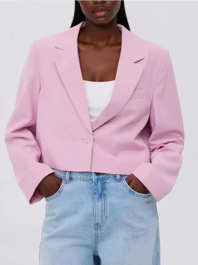 Giacca corta - rosa pastello