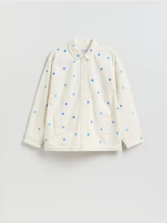 Giacca di jeans - panna