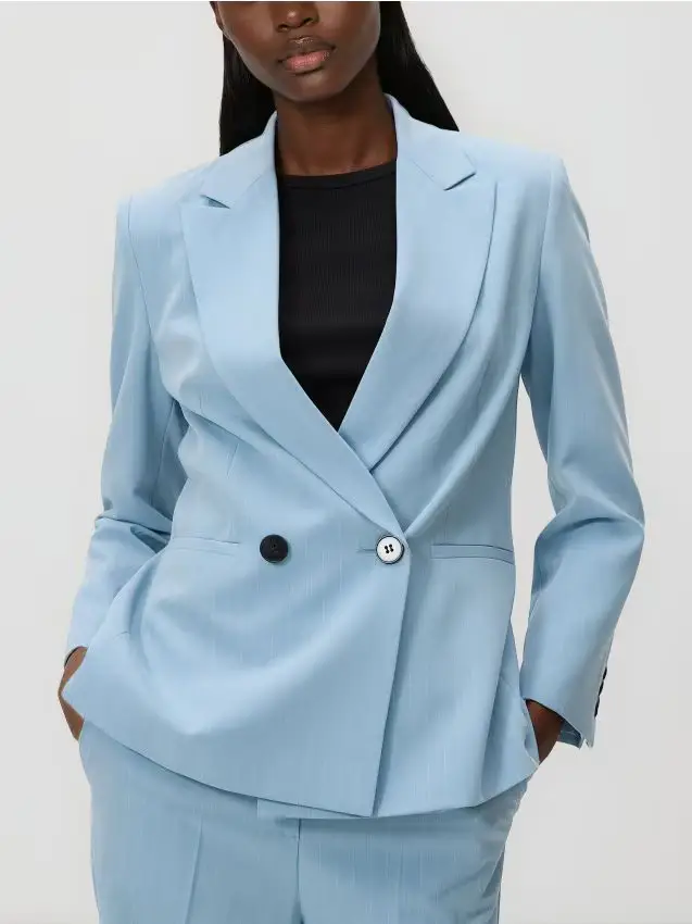Giacca doppiopetto - azzurro