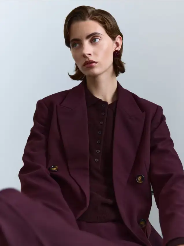 Giacca doppiopetto - bordeaux