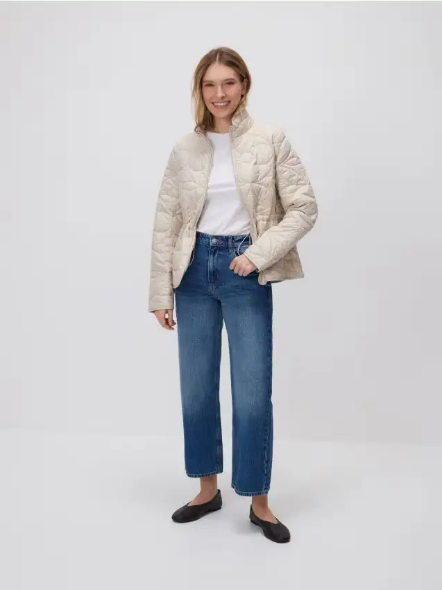 Giacca imbottita con colletto - nude