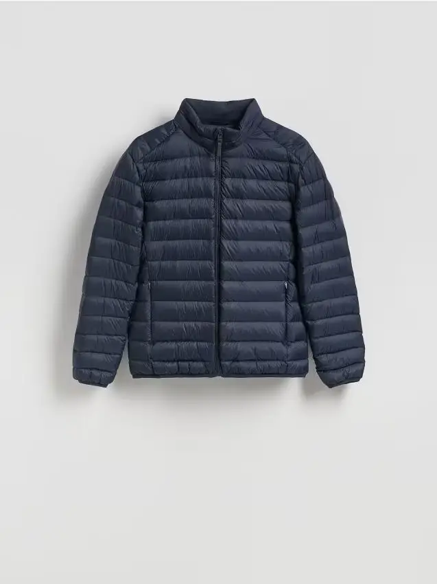 Giacca imbottita leggera in piuma - blu scuro