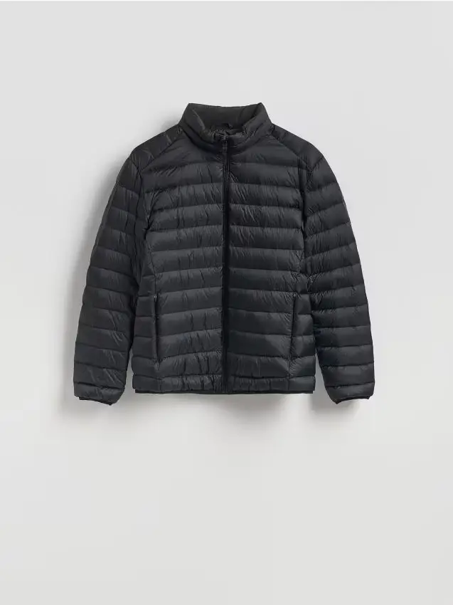 Giacca imbottita leggera in piuma - nero