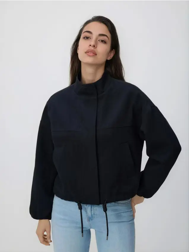 Giacca in cotone - nero