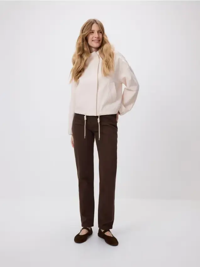 Giacca in cotone - panna