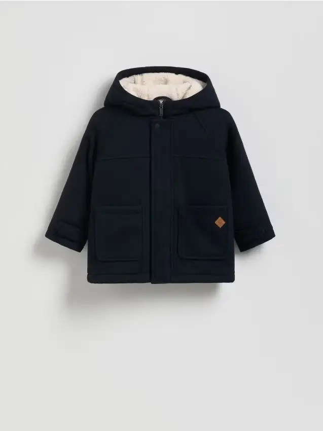 Giacca in misto lana - blu scuro