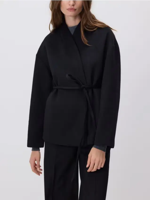 Giacca in misto lana - nero