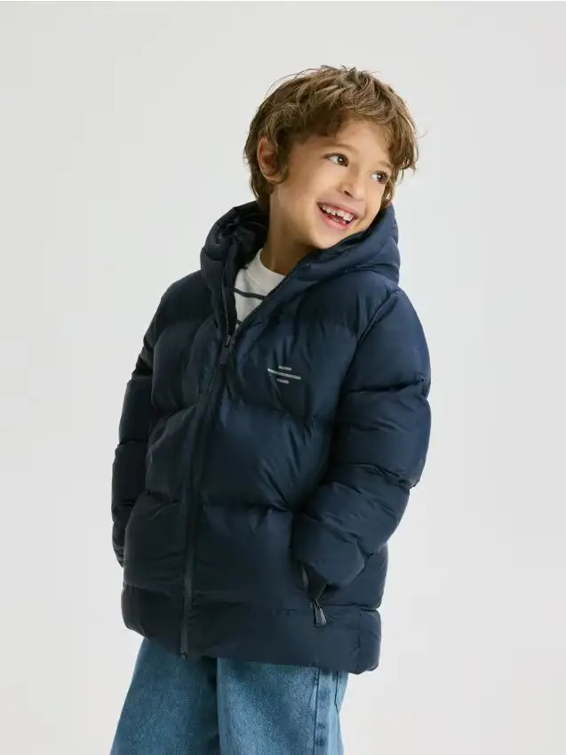 Giacca isolante con cappuccio - blu scuro