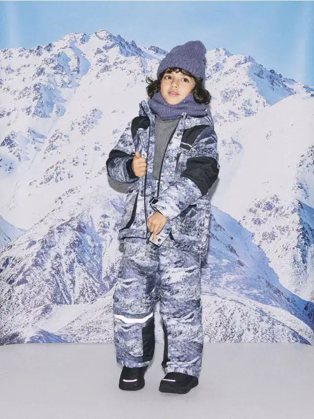 Giacca isolante con cappuccio - multicolore