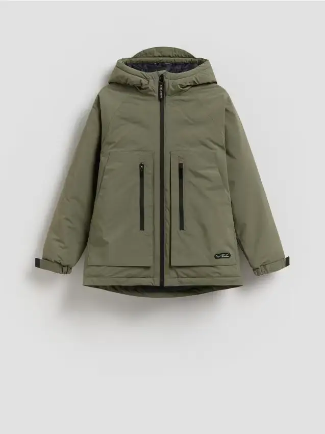 Giacca isolante con cappuccio - verde