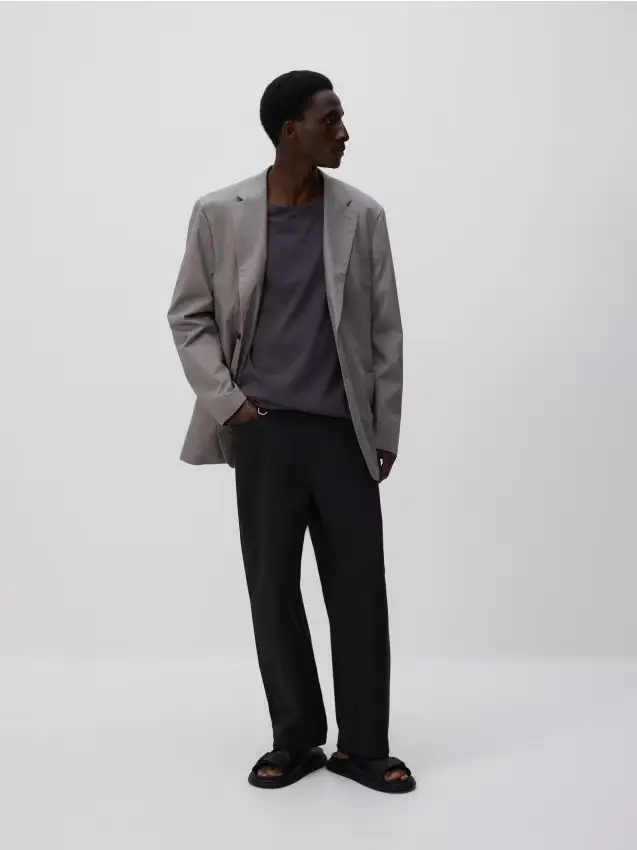 Giacca regular fit - grigio chiaro