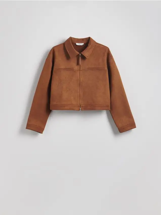 Giacca scamosciata - beige