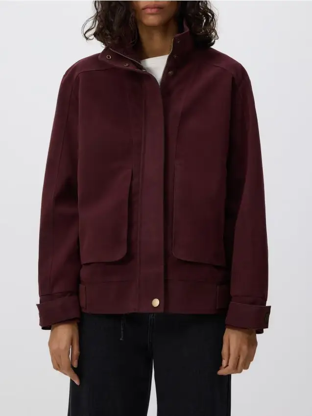 Giacca scamosciata - bordeaux