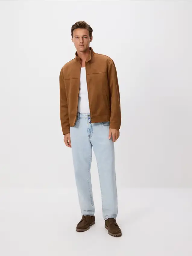 Giacca scamosciata - marrone