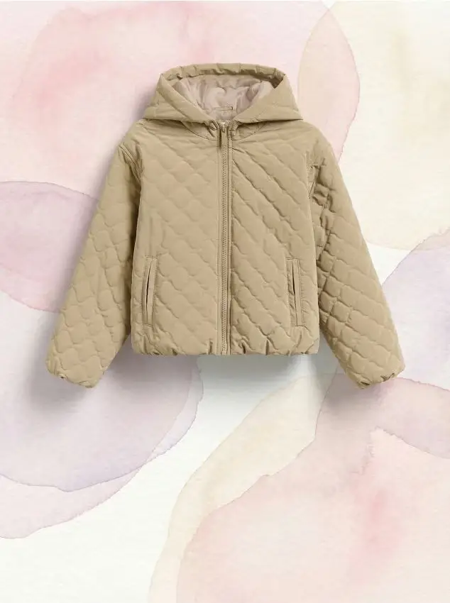 Giacca trapuntata - beige