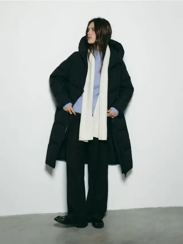 Giacca trapuntata in piumino - nero