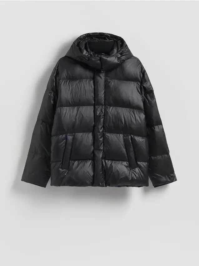 Giacca trapuntata in piumino - nero