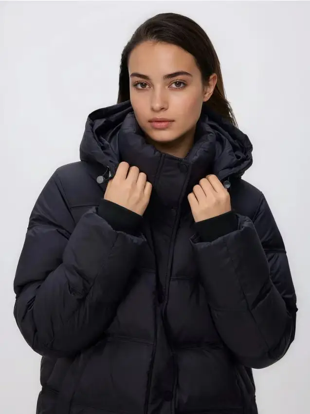 Giacca trapuntata in piumino - nero