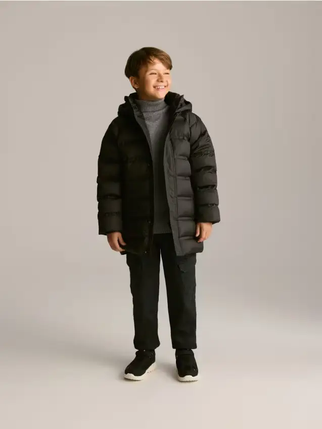 Giacca trapuntata in piumino - nero