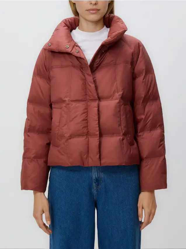 Giacca trapuntata in piumino - rosa cipria