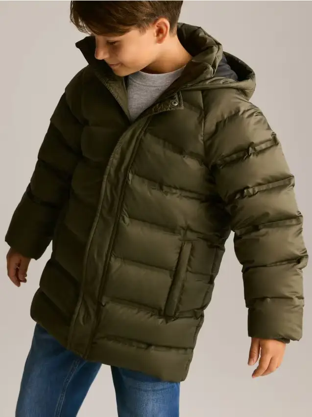 Giacca trapuntata in piumino - verde