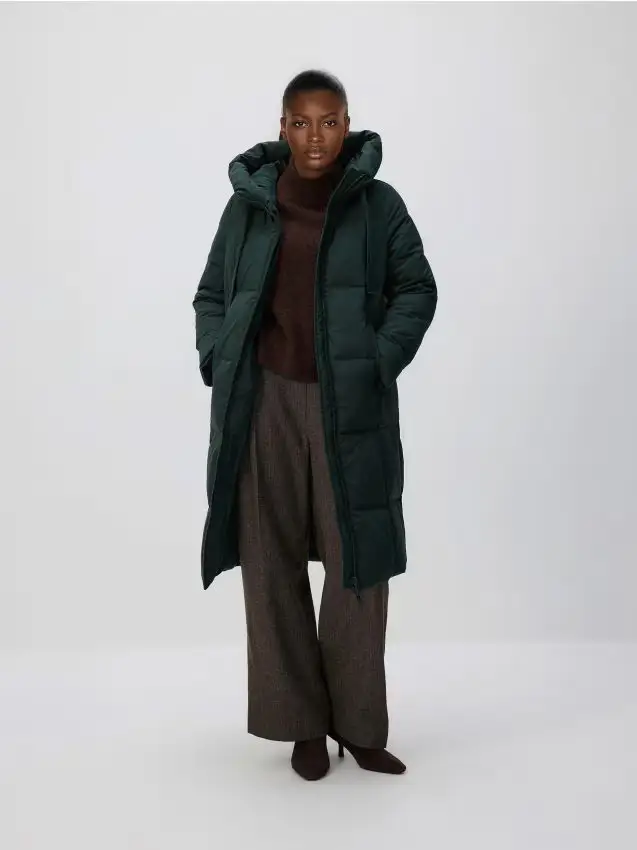 Giacca trapuntata in piumino - verde petrolio