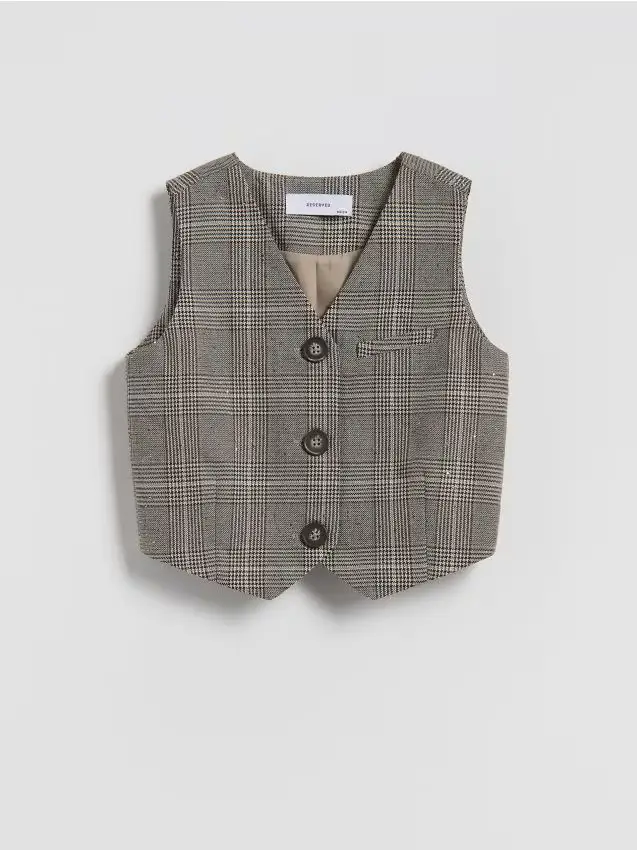 Gilet a quadri - multicolore