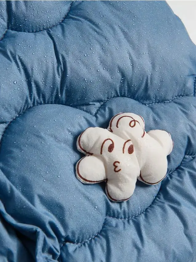 Gilet con applicazione - blu