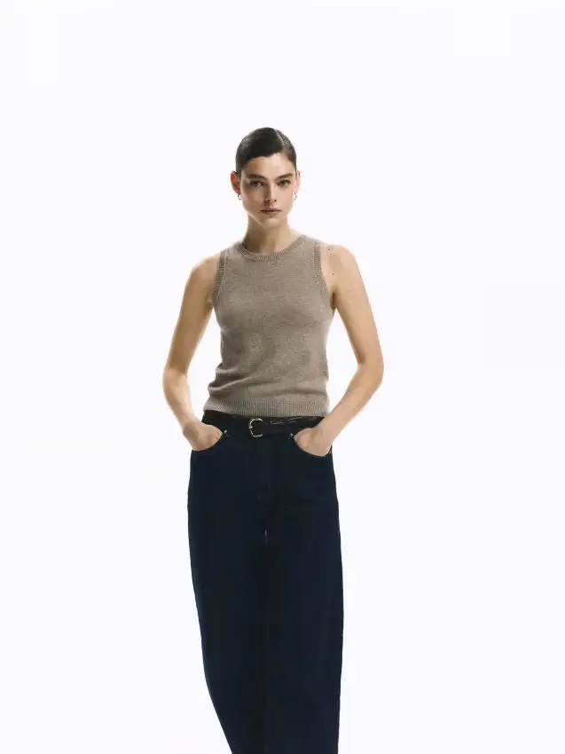 Gilet in lana - caffè