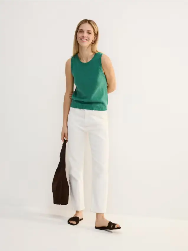 Gilet in lana - verde