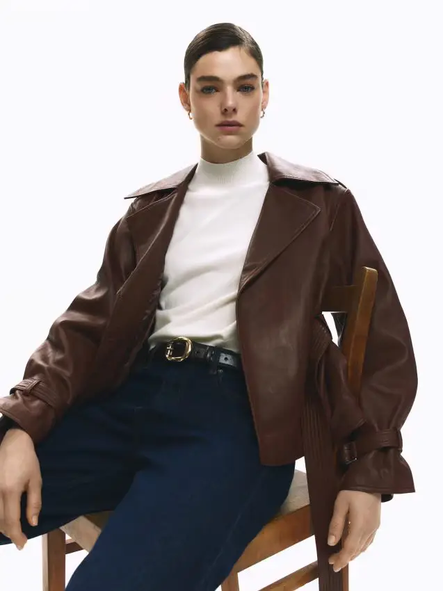 Gilet in maglia con lana - panna