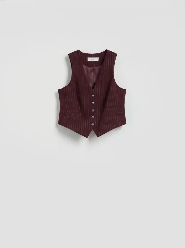 Gilet panciotto in misto viscosa - multicolore