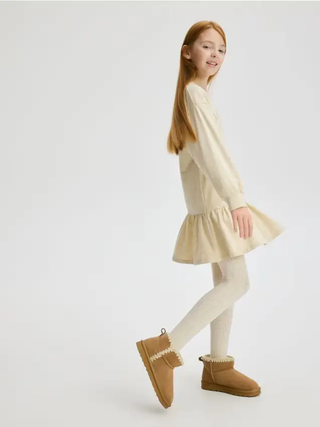 GIRLS` DRESS - beige