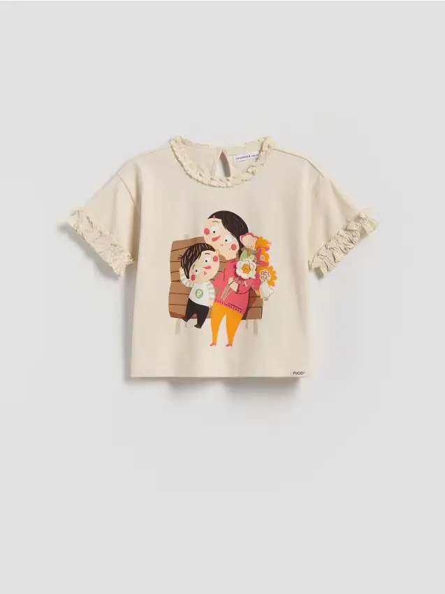 Reserved GIRLS` T-SHIRT - nude