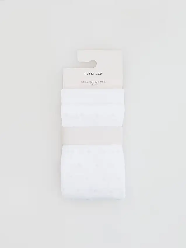 GIRLS` TIGHTS MULTI - bianco