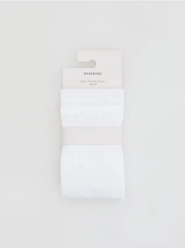 GIRLS` TIGHTS MULTI - bianco