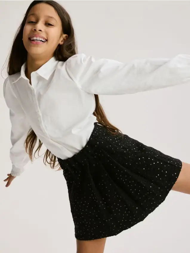 Gonna a paillette - nero