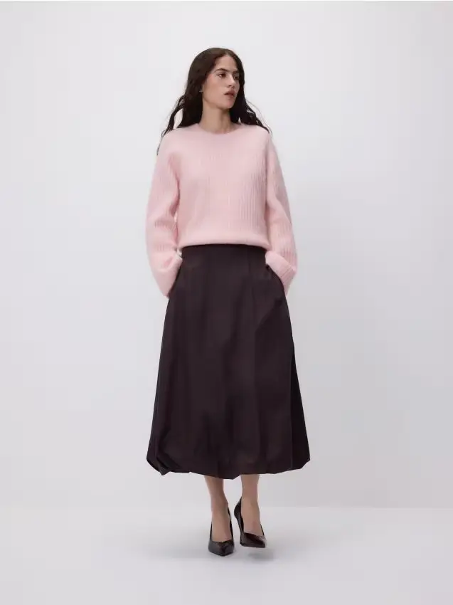 Gonna a palloncino - marrone