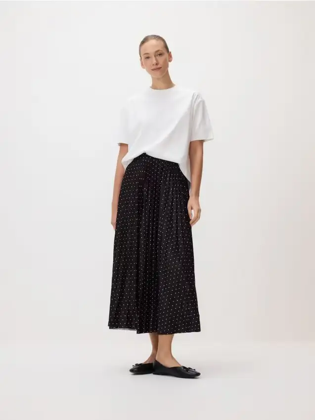 Gonna a pieghe - multicolore