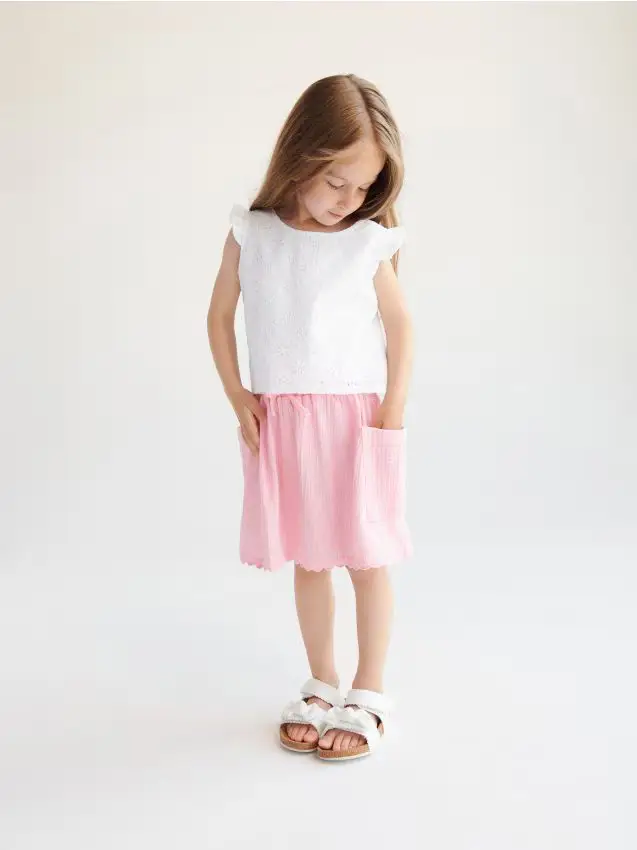 Gonna con tasche - rosa