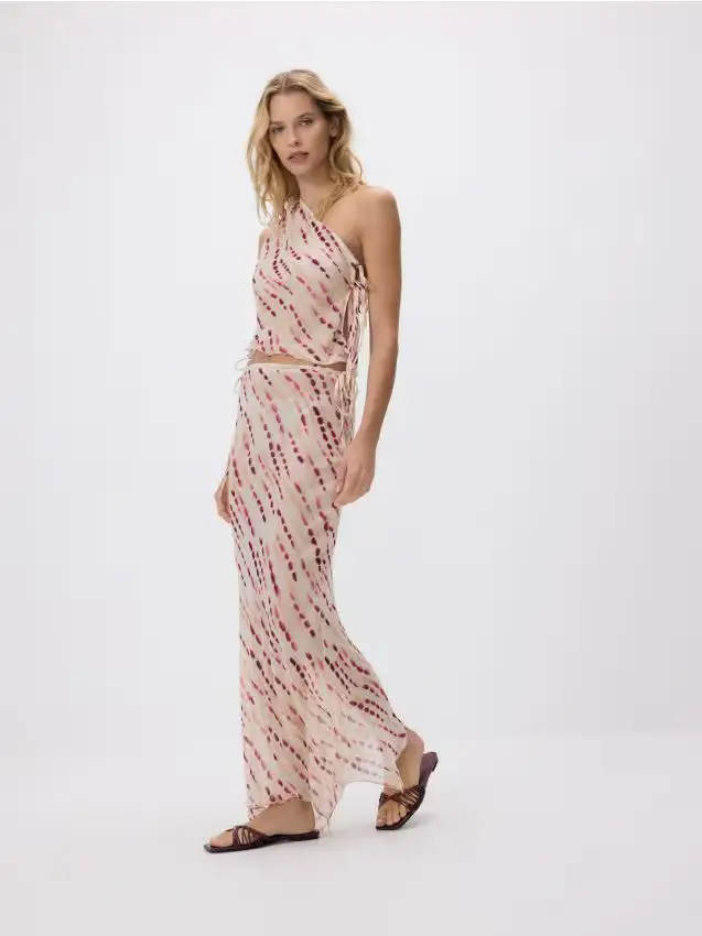 Gonna fantasia in viscosa - multicolore