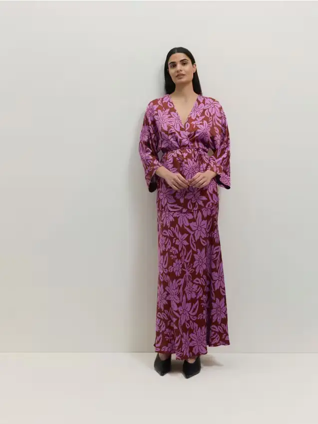 Gonna fantasia in viscosa - multicolore