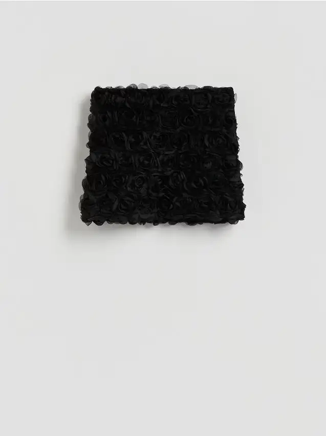 Gonna floreale - nero