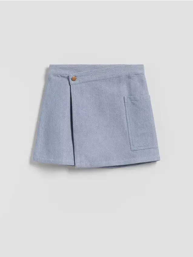 Gonna in cotone - blu